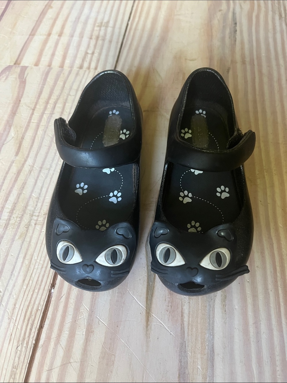 Mini Melissa Black Cat Flats